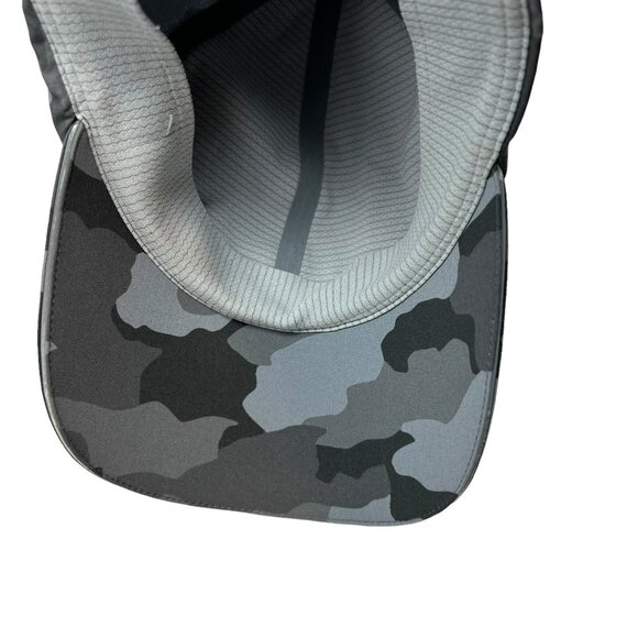 Lululemon Fast Free Run Strapback Hat Cap Gray Camo Camouflage Men' Unisex H3RG - Picture 8 of 8